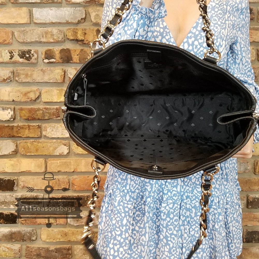 KATE SPADE Andee Leather Cobble Hill Tote Black - Picture 9 of 14